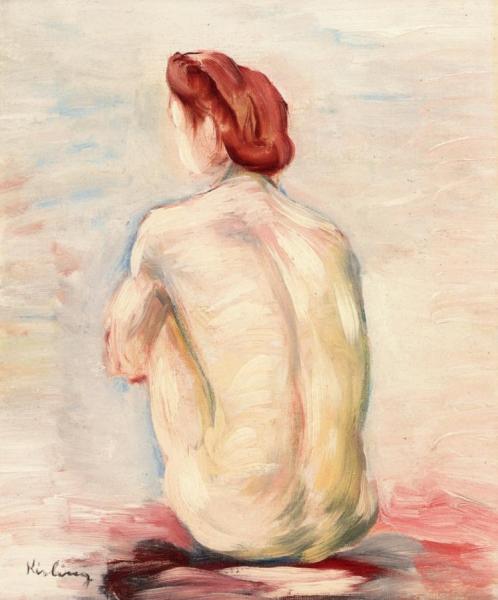 Nude From The Back, Lucie Kieffer by Moise Kisling