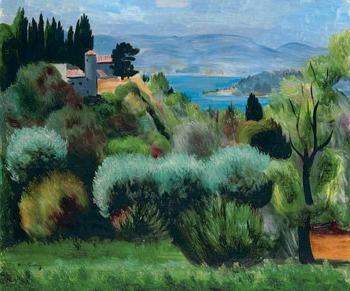 Paysage à Sanary by Moise Kisling