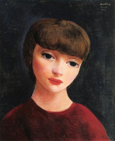 Portrait Of A Woman by Moise Kisling