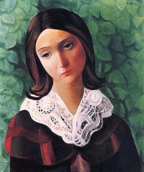 Portrait Of A Woman by Moise Kisling Oil Painting Reproductions