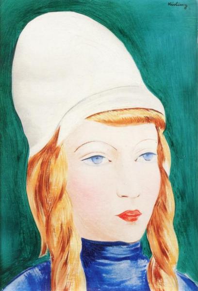 Portrait Of A Young Blond by Moise Kisling Oil Painting Reproductions