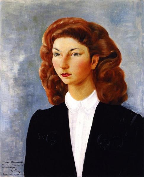 Portrait Of Léa by Moise Kisling