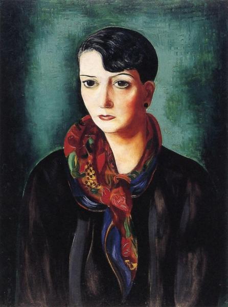 Portrait Of Mauricia Coquiot by Moise Kisling