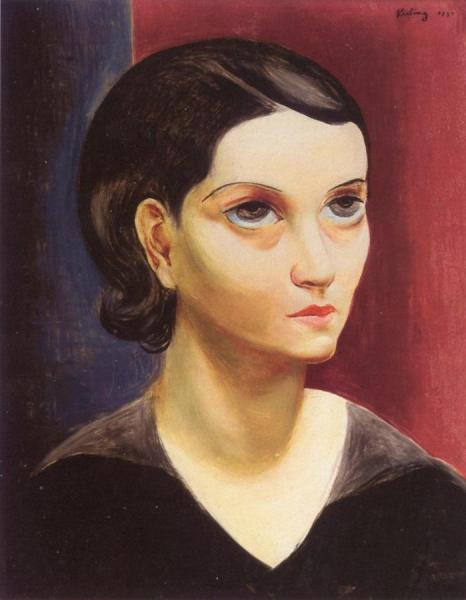 Portrait Of Michel Mare, Architect by Moise Kisling