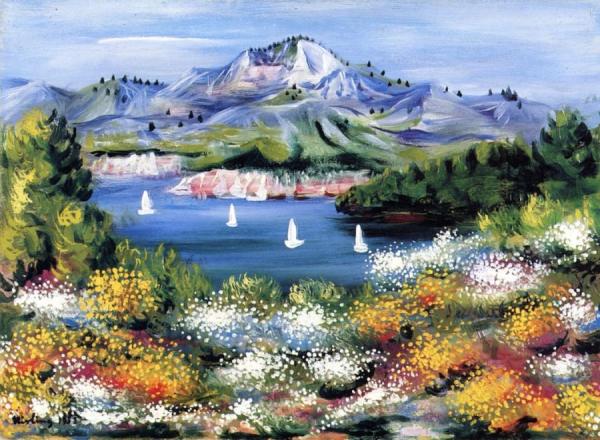 Provence Landscape by Moise Kisling