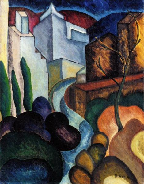 Pyrenean Landscape by Moise Kisling