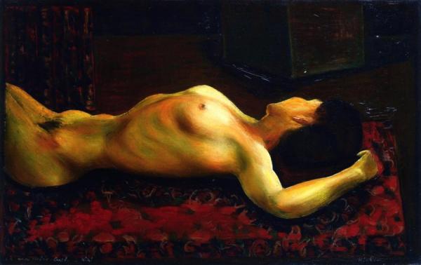 Reclining Nude by Moise Kisling