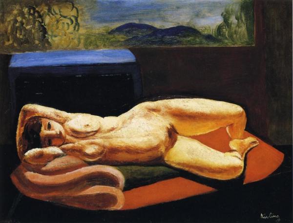 Reclining Nude by Moise Kisling