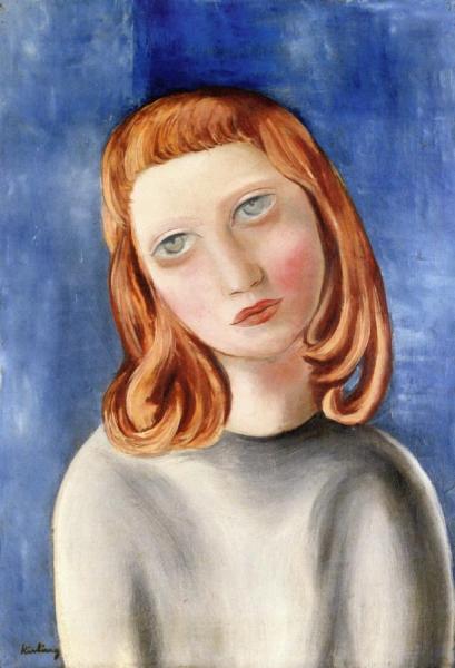 Red Haired Girl by Moise Kisling