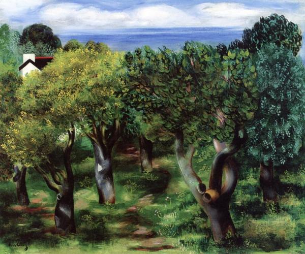 Sanary Landscape by Moise Kisling