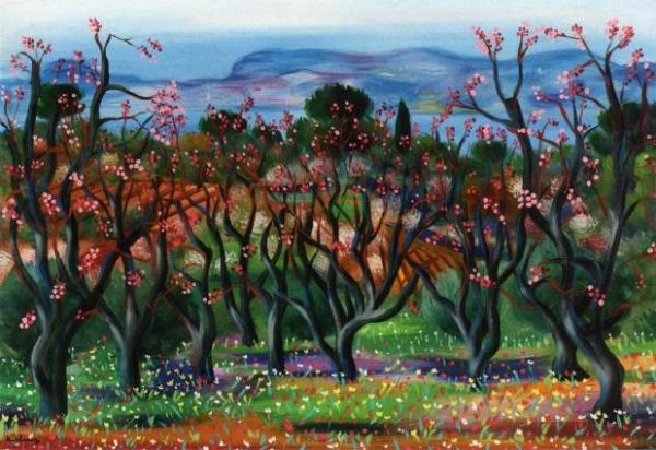 Sanary Landscape by Moise Kisling