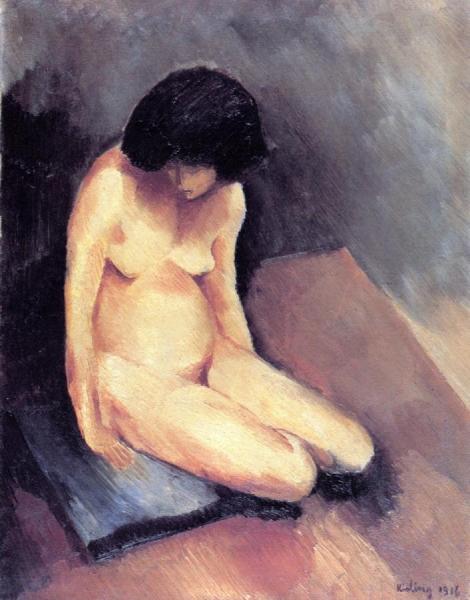 Seated Nude by Moise Kisling