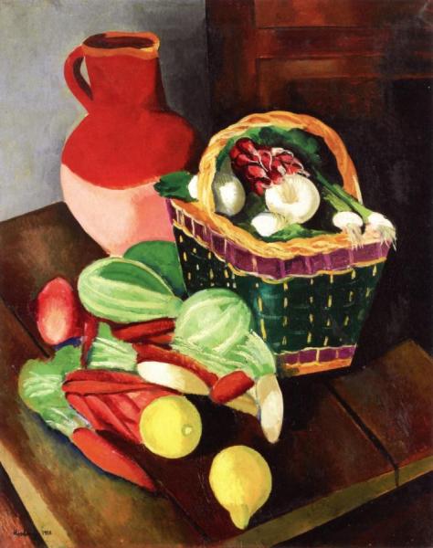 Still Life With Vegetables by Moise Kisling