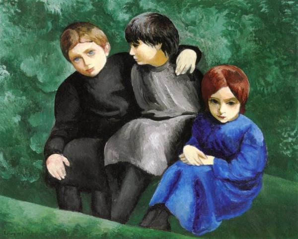 Three Orphans by Moise Kisling