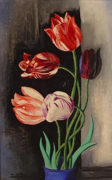 Tulips by Moise Kisling