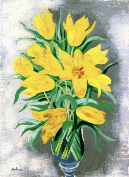 Tulips by Moise Kisling