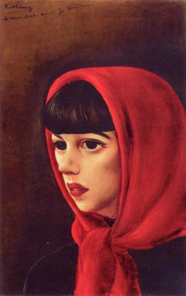 Young Woman by Moise Kisling Oil Painting Reproductions