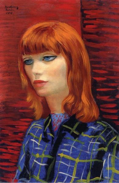 Young Woman In A Blouse by Moise Kisling