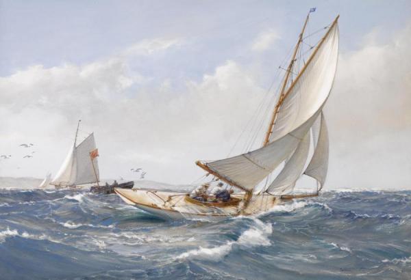 A Fair Wind by Montague Dawson