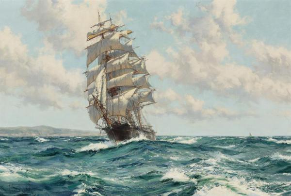 Land Ho! The Clipper Ship North America by Montague Dawson