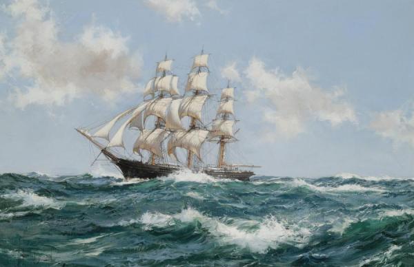 Red Jacket, Homeward Bound by Montague Dawson