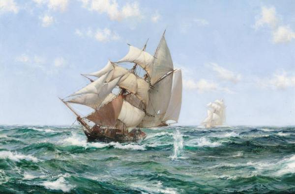 Rum Runner by Montague Dawson