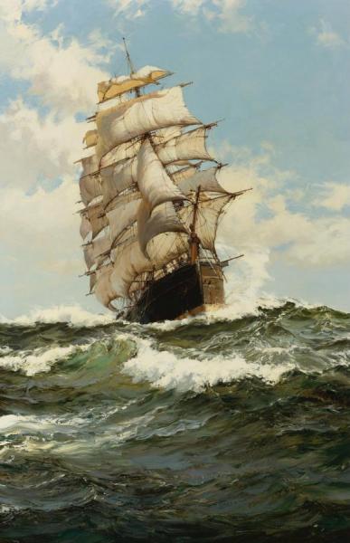 The Oberon by Montague Dawson