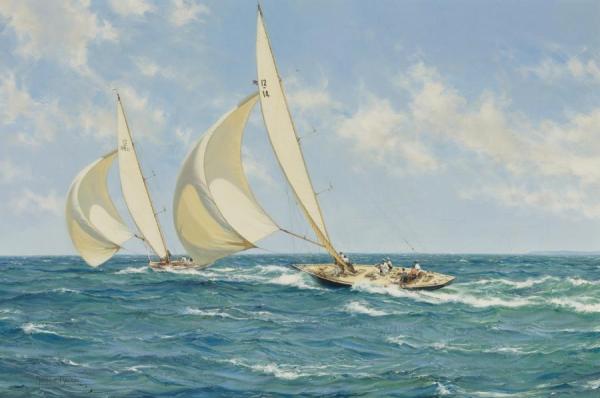 The Sporting Contest by Montague Dawson