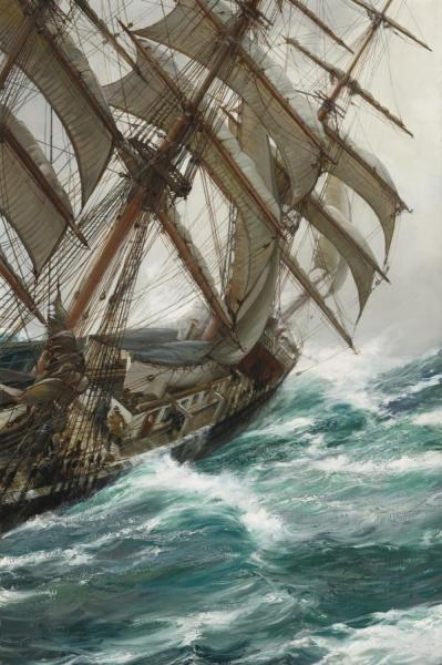 Montague Dawson Wind In The Rigging