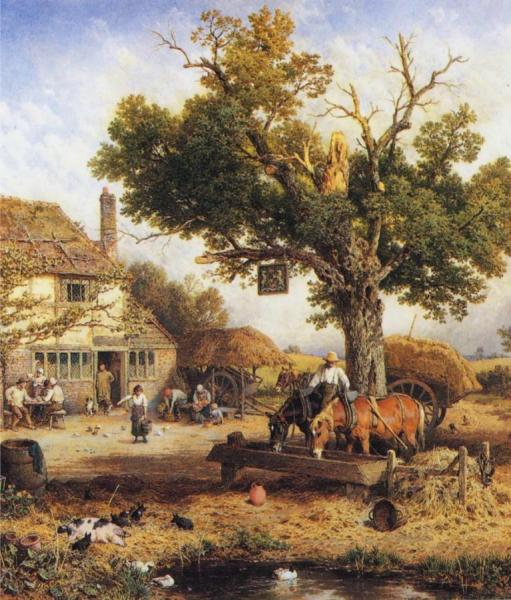 The Country Inn by Myles Birket Foster