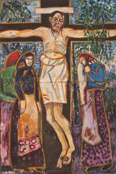 Natalia Goncharova Crucifixion  (study)