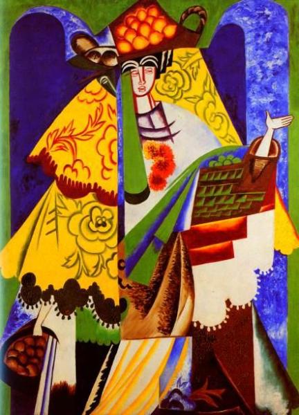Natalia Goncharova Orange Vendor, Spain