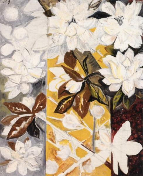 White And Yellow Flowers by Natalia Goncharova