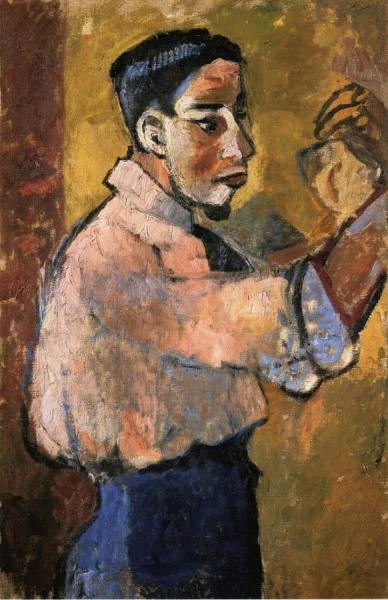 Young Man With A Goatee by Natalia Goncharova