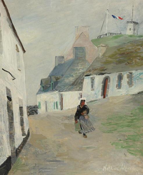 Woman In A Village by Nathan Altman