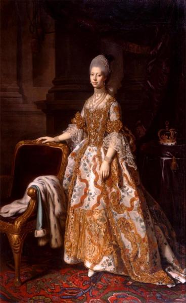 Portrait Of Queen Charlotte by Nathaniel Dance Oil Painting Reproductions