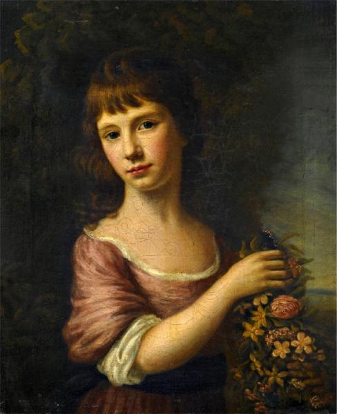 Portrait Of Ann Anderson As Flora by Nathaniel Hone, R.a. Oil Painting Reproductions