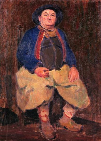 A Brittany Fisherman by Nellie Shepherd