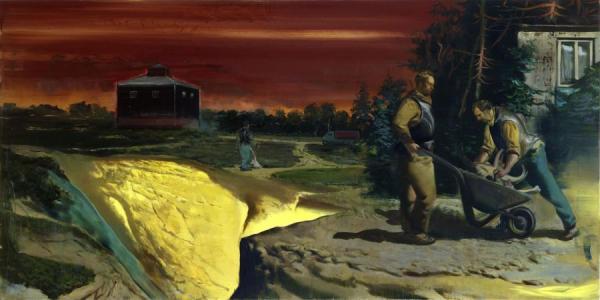 Goldgrube, 2007 by Neo Rauch Oil Painting Reproductions