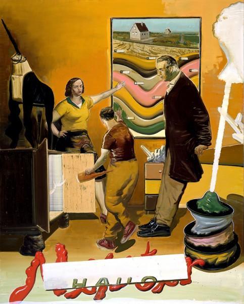 Hausmeister by Neo Rauch Oil Painting Reproductions
