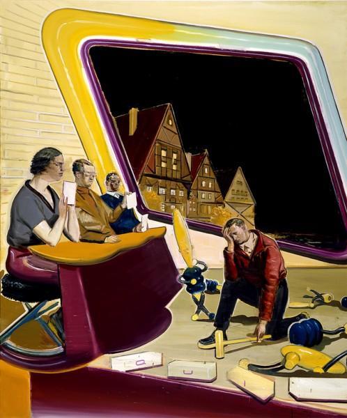 Quiz by Neo Rauch Oil Painting Reproductions