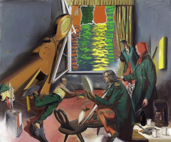 Unter Feuer,2010 by Neo Rauch