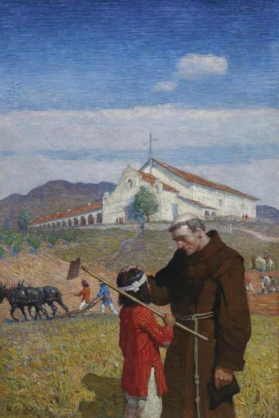 A California Mission by Newell Convers Wyeth