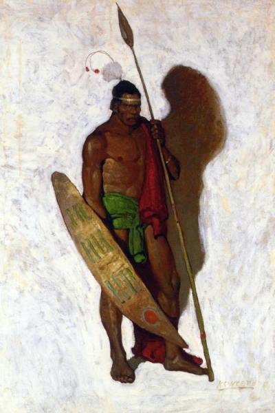 African Warrior by Newell Convers Wyeth