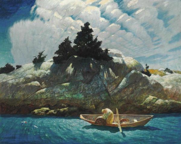 Black Spruce Ledge by Newell Convers Wyeth