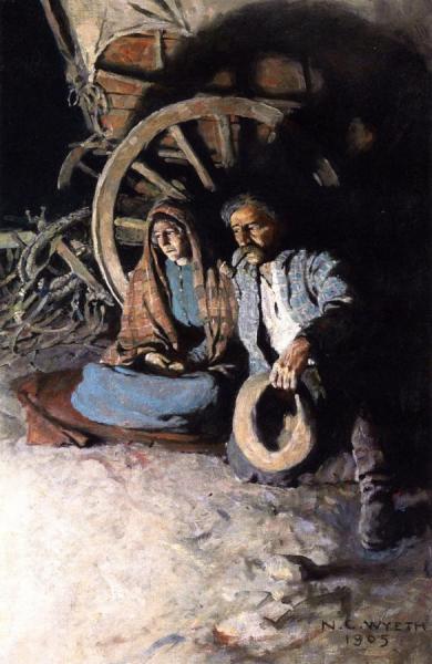 'it Was Such A Warm Little House, There,' Said She, Huskily by Newell Convers Wyeth Oil Painting Reproductions