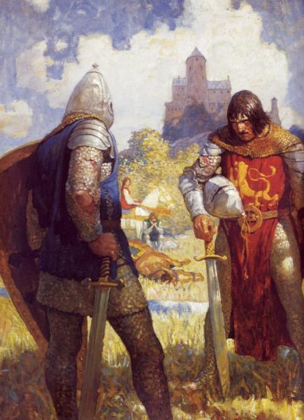 King Arthur by Newell Convers Wyeth Oil Painting Reproductions