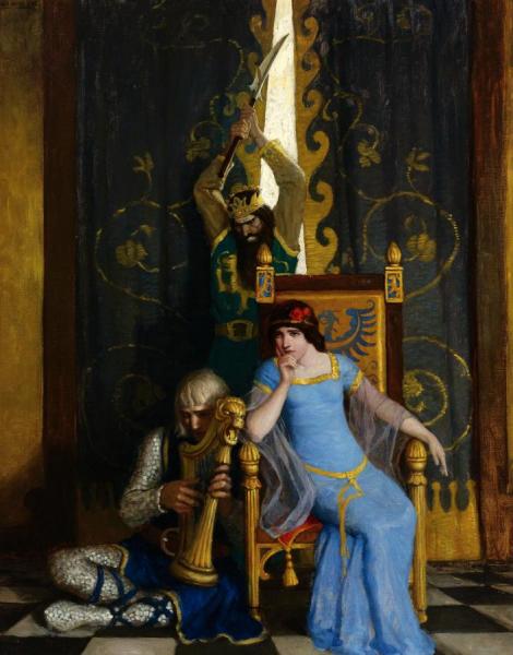 King Mark Slew The Noble Knight Sir Tristam by Newell Convers Wyeth