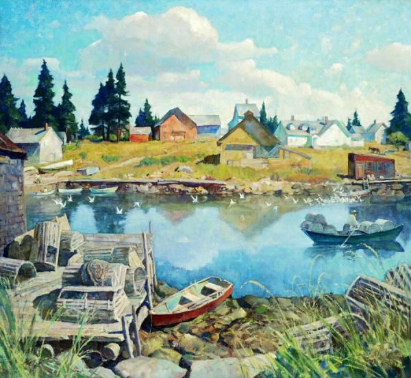 Port Clyde,maine by Newell Convers Wyeth