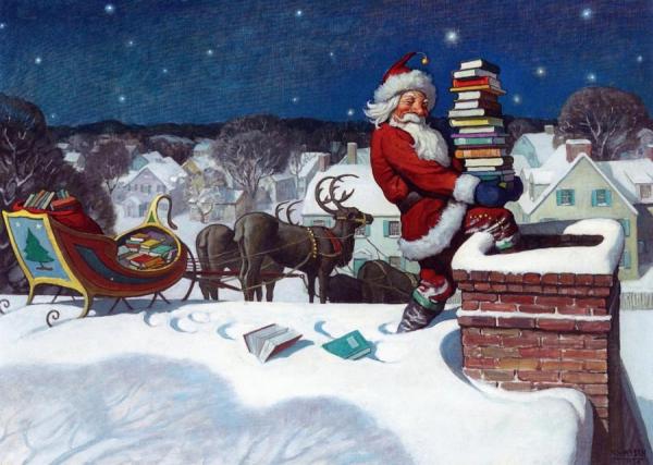 Santa by Newell Convers Wyeth